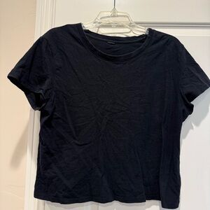 Black Crop T Shirt